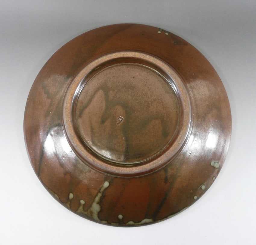 Ceramic plate from Japan box living national treasure zogan inlay tatsuzo shimaoka - 3