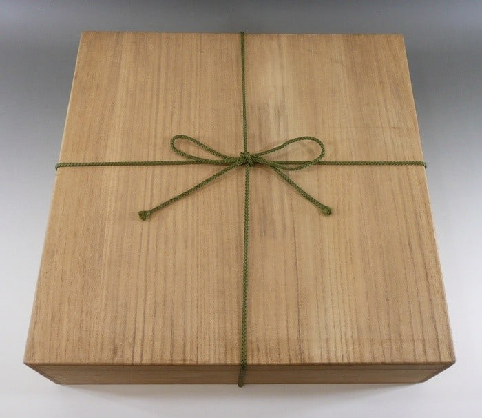 Ceramic plate from Japan box living national treasure zogan inlay tatsuzo shimaoka - 5