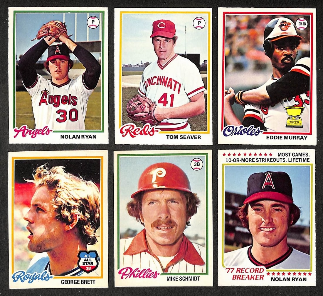Complete set 1978 O Pee Chee OPC Baseball 242 Clean Murray Ryan Brett (1 of 8)