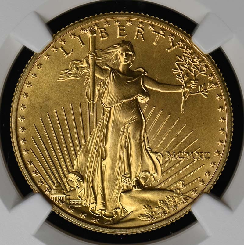 1990 EAGLE G$25 NGC MS69 - 2