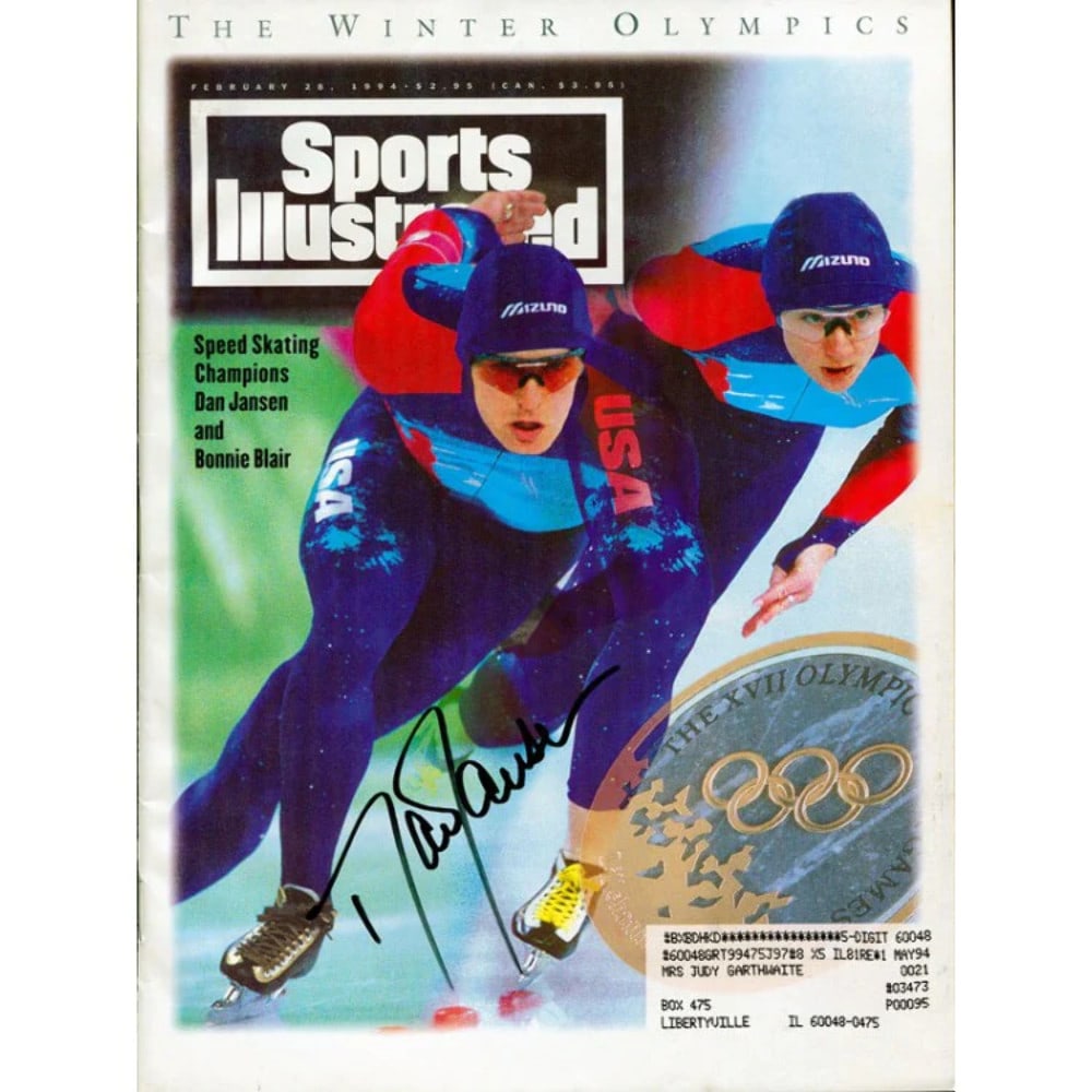 Sports Illustrated Magazine February 28 Autographed By Dan Janson: Sports Illustrated Magazine February 28 Autographed By Dan Janson The February 28, 1994 issue of Sports Illustrated features an autograph from Dan Janson in black sharpie across the front of the magaz