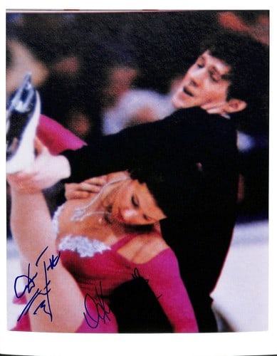 Gold Medalists Kazakova Dmitriev 1998 Signed 8x10 Photo: Gold Medalists Kazakova Dmitriev 1998 Signed 8x10 Photo Signed by Olympic athletes Kazakova and Dmitriev in 1998, this 8x10 photo captures the momentous occasion. The gold medalists' signatures add a 