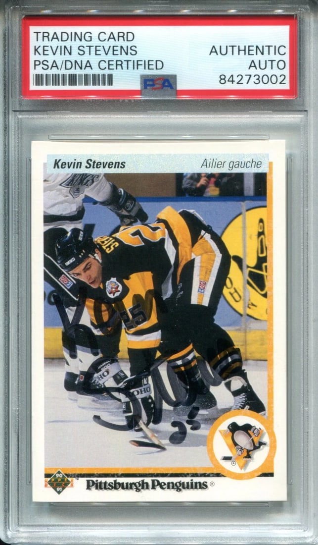 Stevens Kevin 1991 Autographed PSA Deck Upper Card (1 of 1)