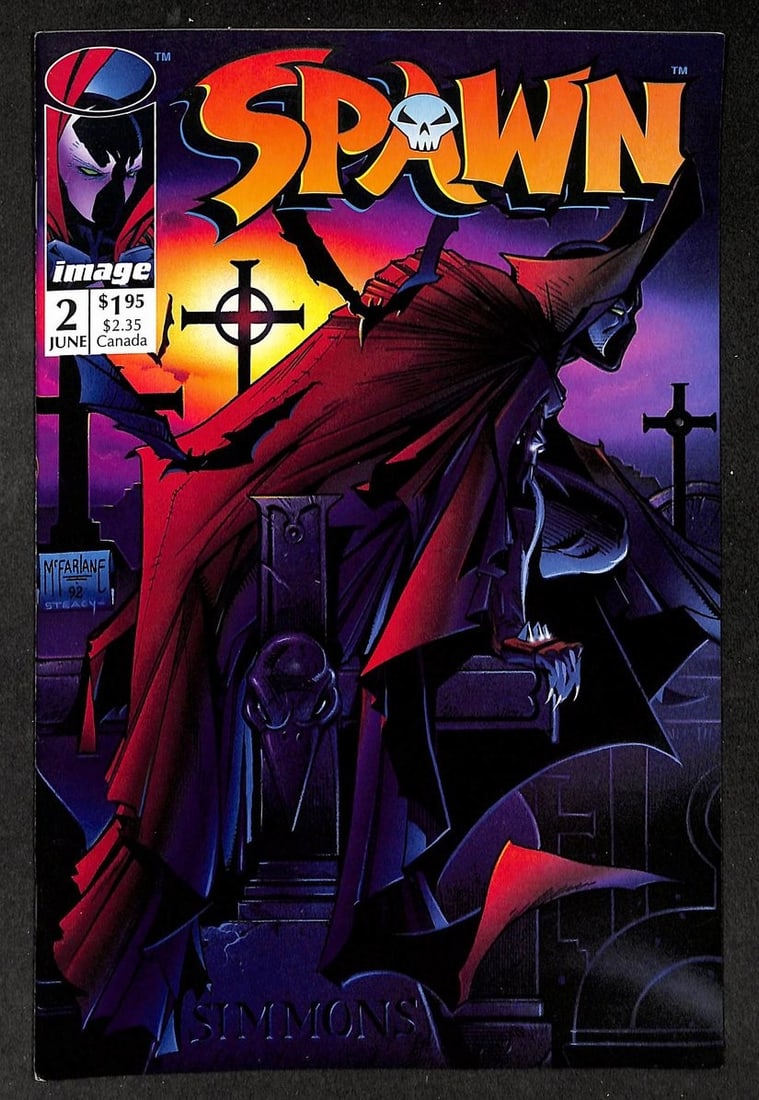 Lot of 10 Spawn #2 (1992) 1st APP of Violator Todd McFarlane Comic Books 210907 (1 of 4)