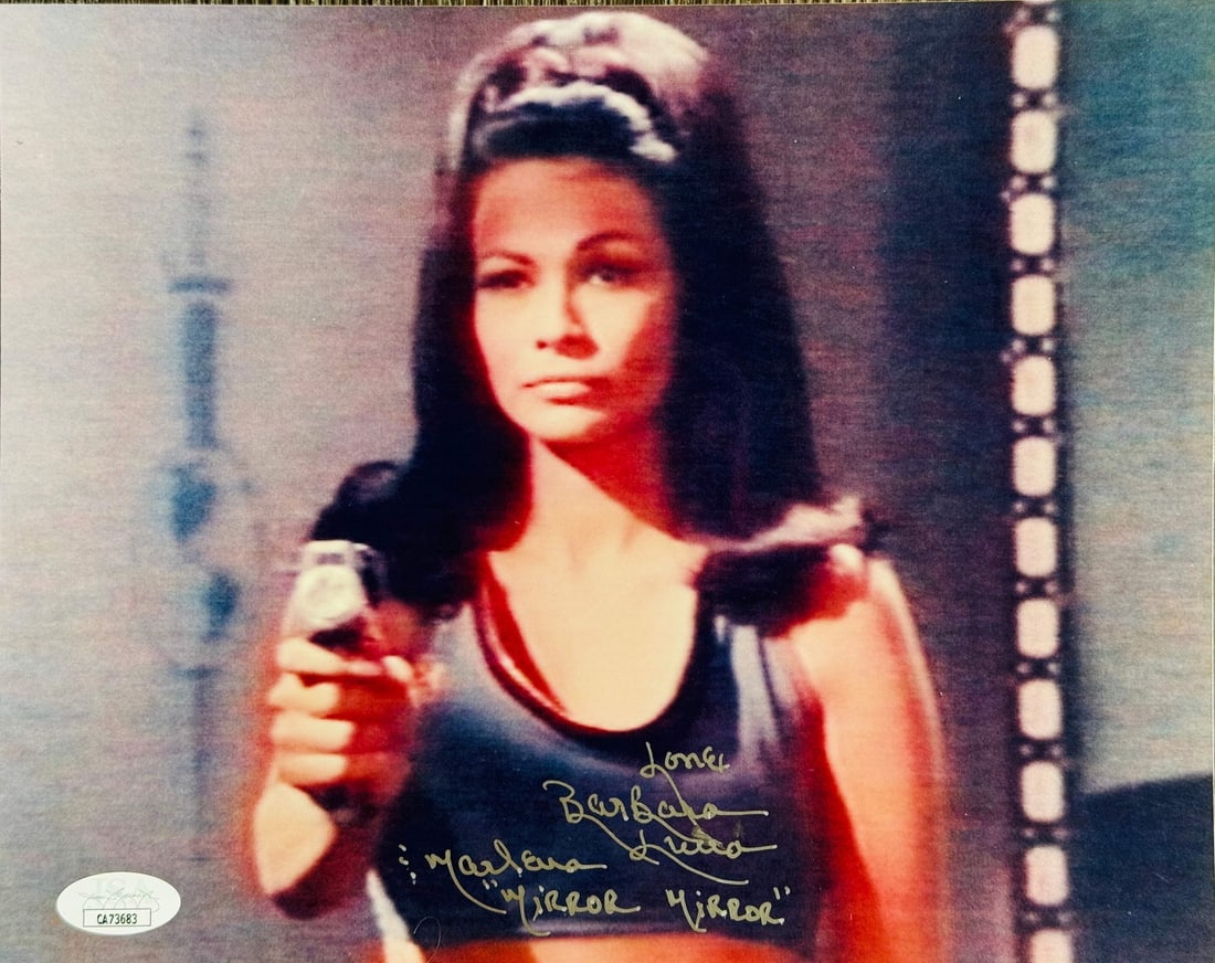 Luna Barbara Autographed Celebrity Photo 8x10 JSA: Luna Barbara Autographed Celebrity Photo 8x10 JSA Item Specifics: Brand: James Spence Authentication (JSA) Barbara Luna Autographed 8 x10 Celebrity Photo Signed in silver sharpie across the front of t