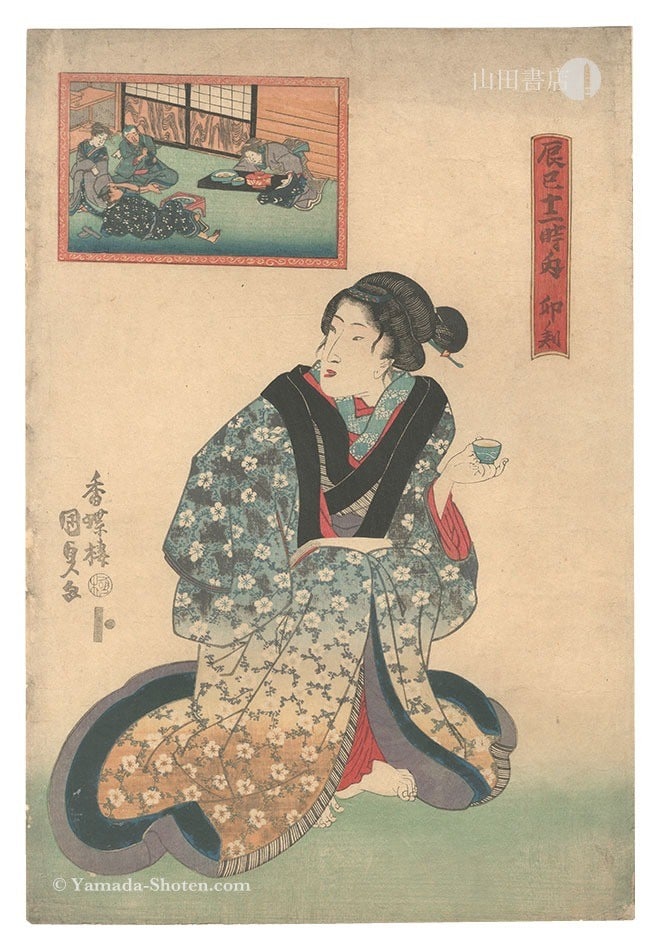 Twelve hours hare hour of woodblock print in Fukagawa (1 of 1)
