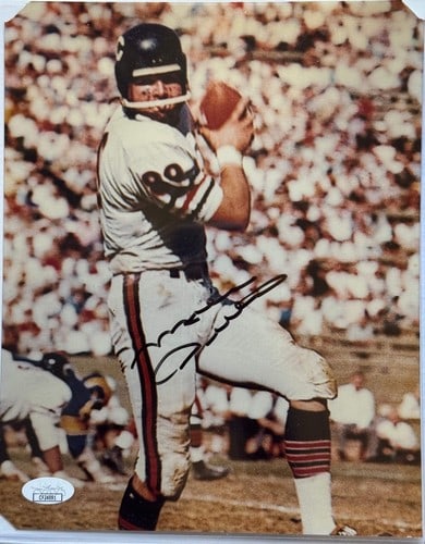 Mike Ditka Autographed Bears 8x10 Football Photo (JSA): Mike Ditka Autographed Bears 8x10 Football Photo (JSA) Mike Ditka's bold signature in black sharpie adds a touch of Chicago pride to this official 8x10 football photo, showcasing the legendary coach's