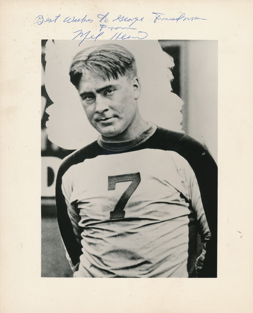 MEL HEIN HOF Autographed 8x10 B/ W Magazine Photo Chicago Bears JSA: MEL HEIN HOF Autographed 8x10 B/ W Magazine Photo Chicago Bears JSA Item Specifics: Sport: Football Product: Photo Original/Reprint: Original Team: Chicago Bears Autograph Authentication: JSA League: 