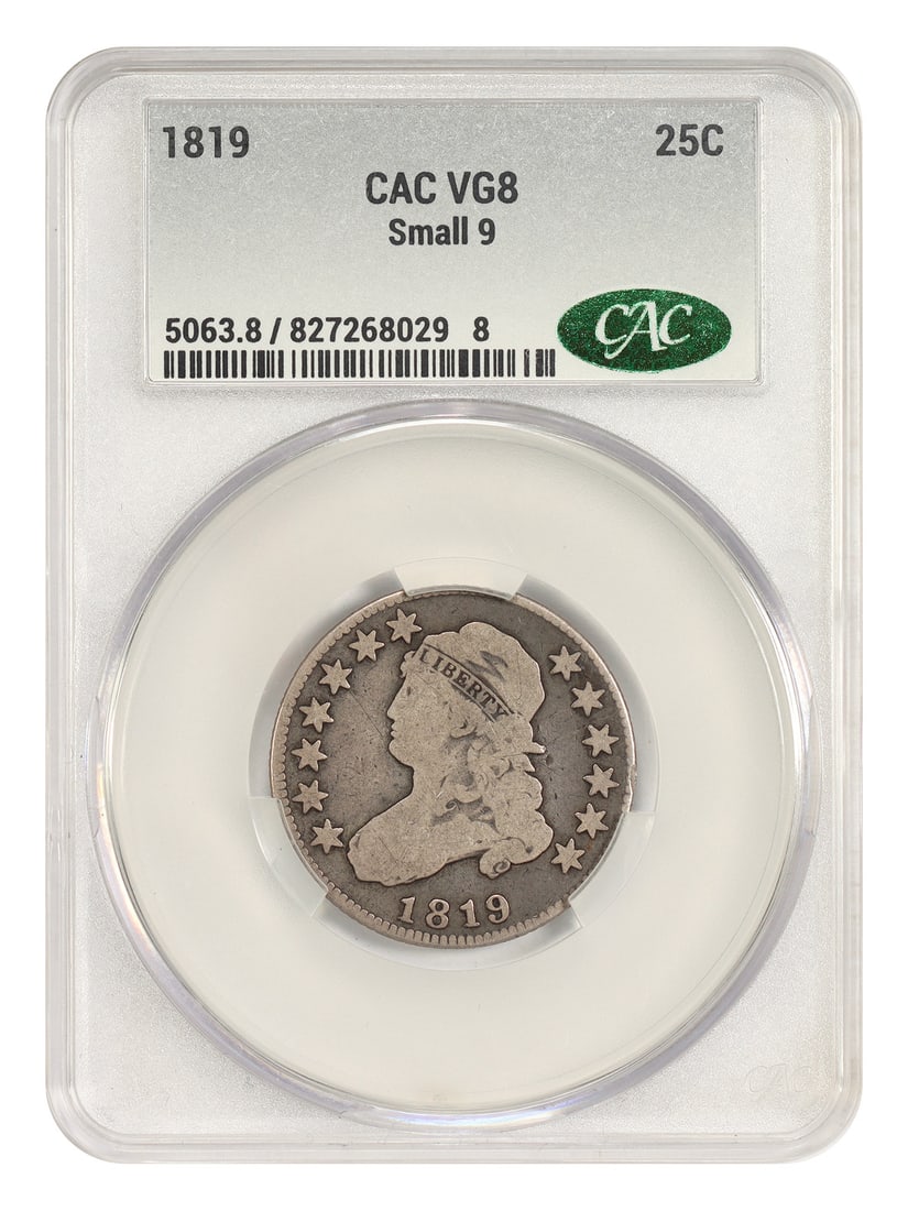 1819 25C CACG VG08 (Small 9) - Capped Bust Quarter (1 of 4)