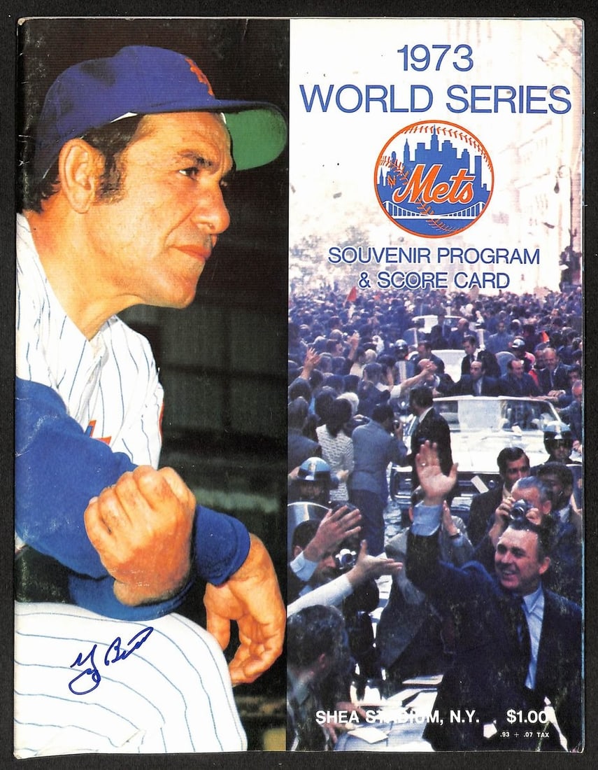 Yogi Berra HOF Signed/ Auto 1973 World Series Program/ Score Card PSA/ DNA 206174: Yogi Berra HOF Signed/ Auto 1973 World Series Program/ Score Card PSA/ DNA 206174 Item Specifics: Original/Reprint: Original Product: Magazine Sport: Baseball Product Disclaimer: Not affiliated with a