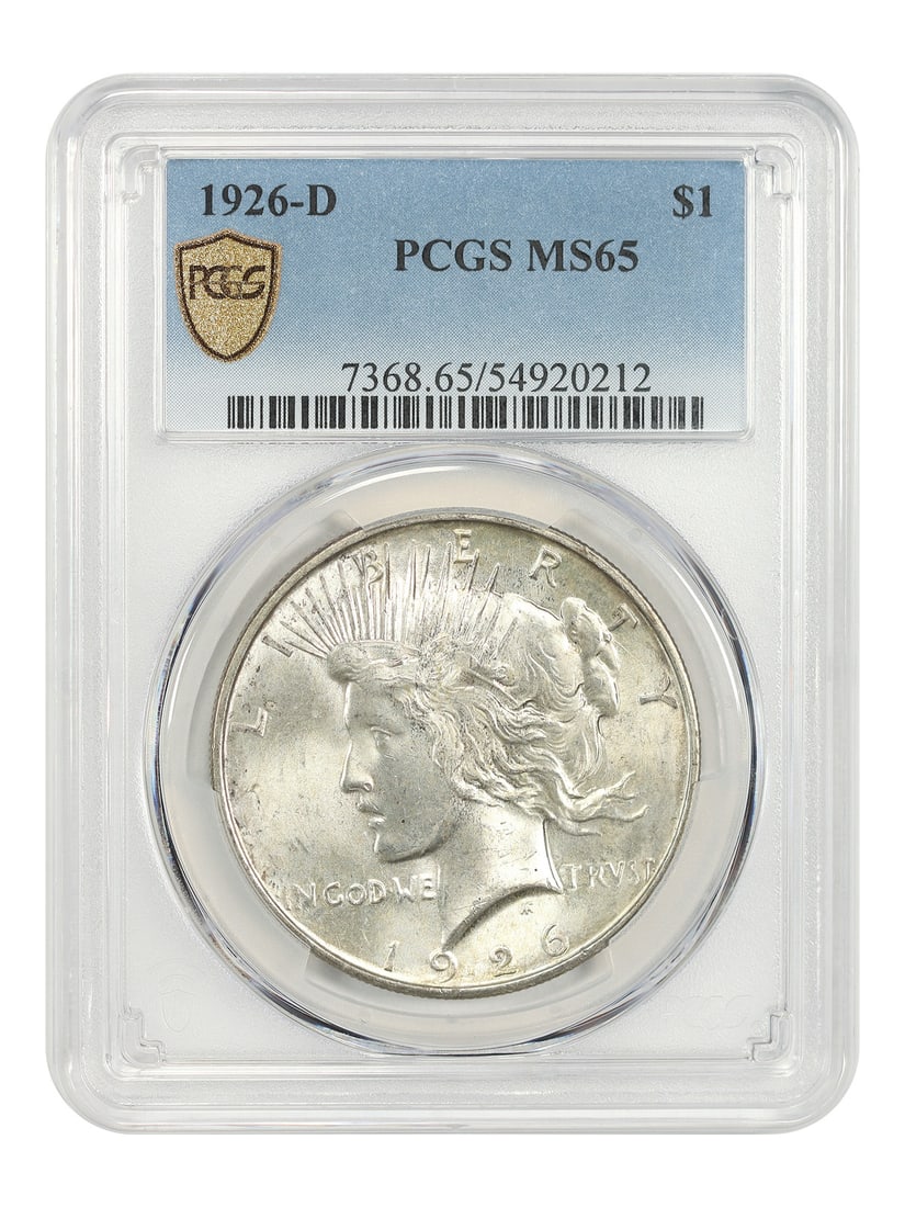 1926-D $1 PCGS MS65 - Peace Dollar - Better D-Mint (1 of 4)