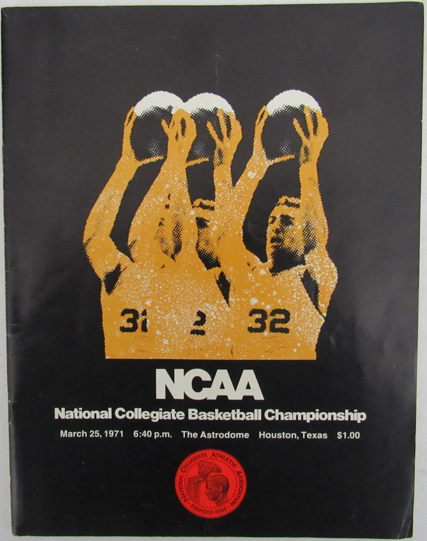 1971 NCAA Men's Basketball Championship Final Four Program UCLA Bruins 159071 (1 of 3)