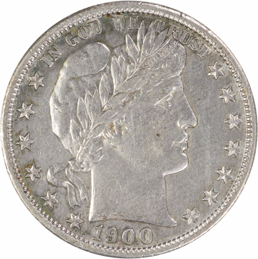 1900-S Barber Silver Half Dollar AU Uncertified (1 of 2)