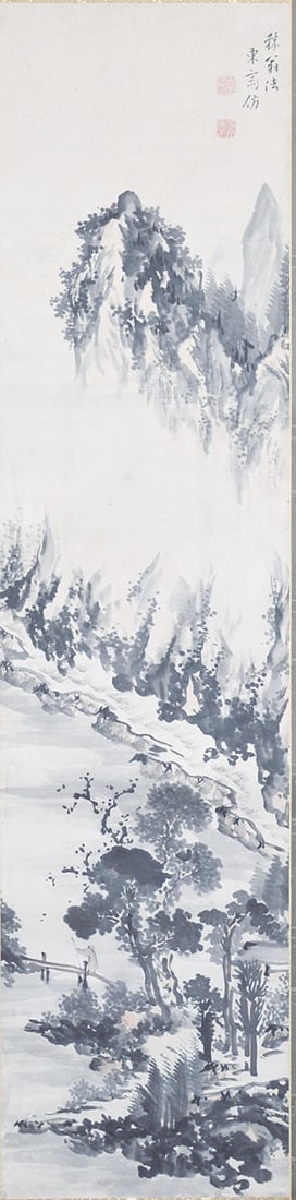 Baikan Antique Japanese Hanging Scroll Landscape Painting Sansui Nanga Sugai: Baikan Antique Japanese Hanging Scroll Landscape Painting Sansui Nanga Sugai Item Specifics: Artist: Sugai Baikan Subject: Landscape Material: Paper Style: Japanese Year Of Production: 2010 Product Di