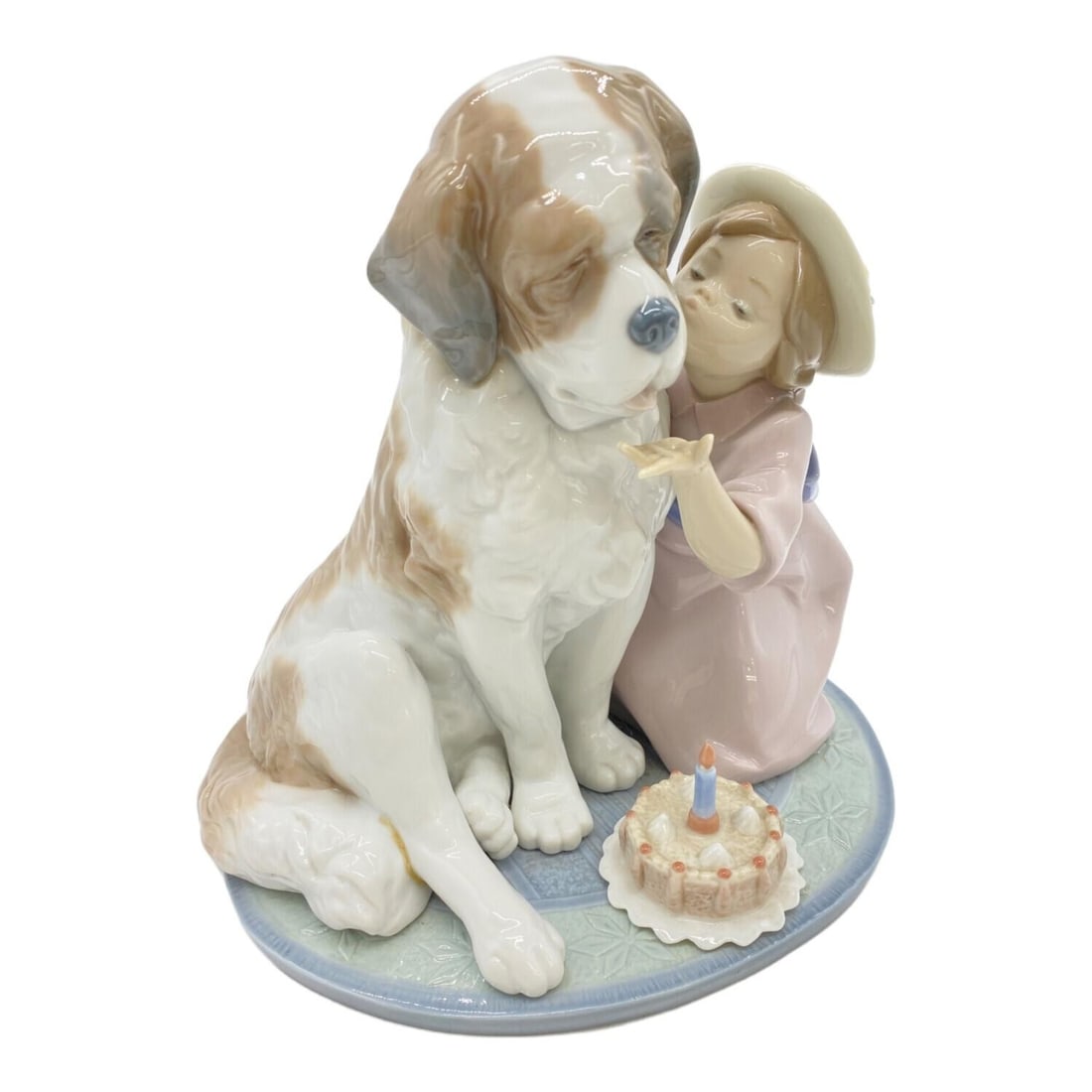 Lladro Birthday Kiss Girl Saint Bernard Dog Cake Figurine 01006632 Collectible: Lladro Birthday Kiss Girl Saint Bernard Dog Cake Figurine 01006632 Collectible Item Specifics: Occasion: Birthday Size: Medium Color: Multicolor Material: Porcelain Subject: DOG AND GIRL BIRTHDAY Bran