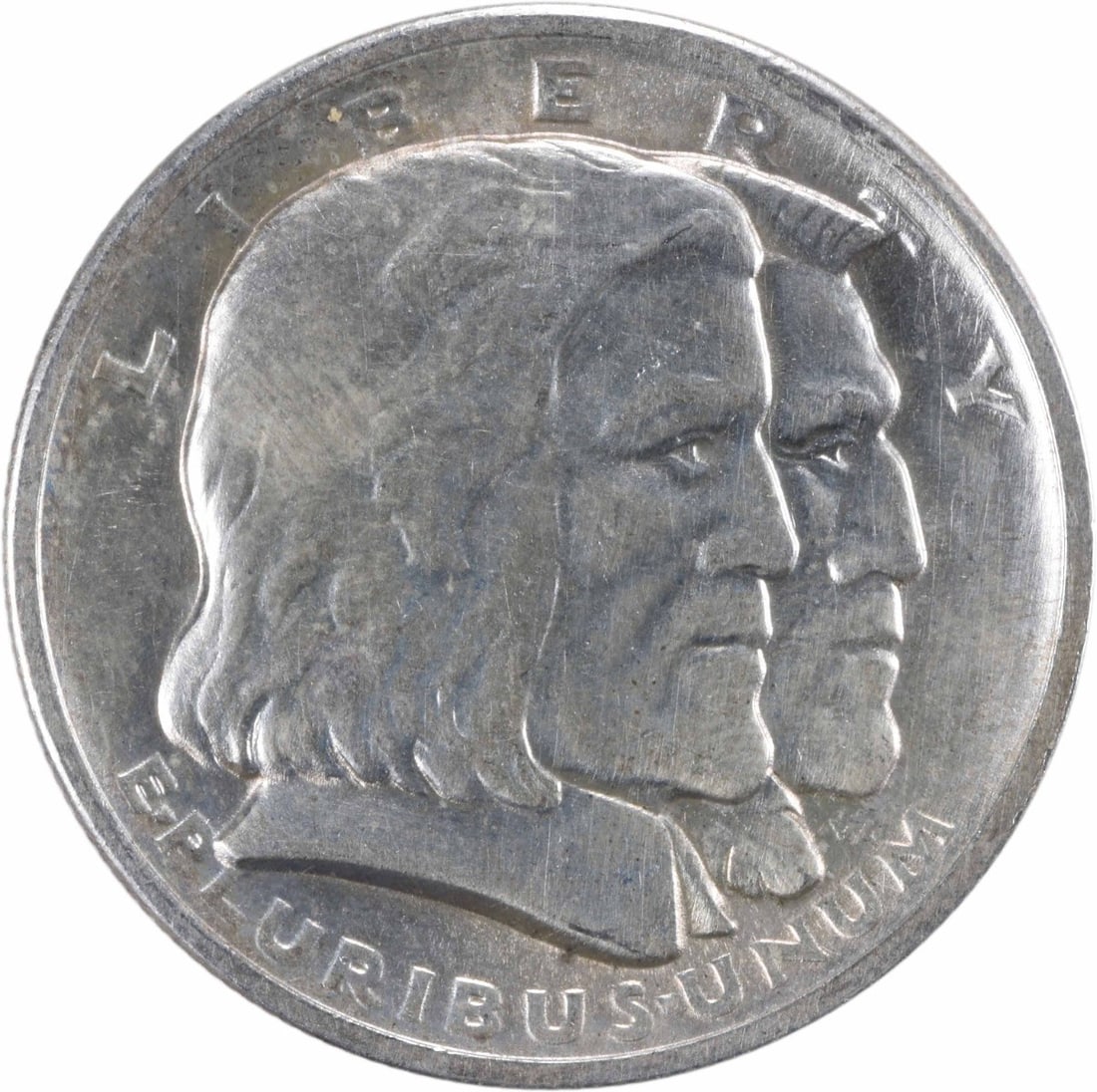 Long Island Commemorative Silver Half Dollar 1936 Choice BU Uncertified: Long Island Commemorative Silver Half Dollar 1936 Choice BU Uncertified The Long Island Commemorative Silver Half Dollar, minted in 1936, showcases its uncirculated condition with a Choice BU grade. T