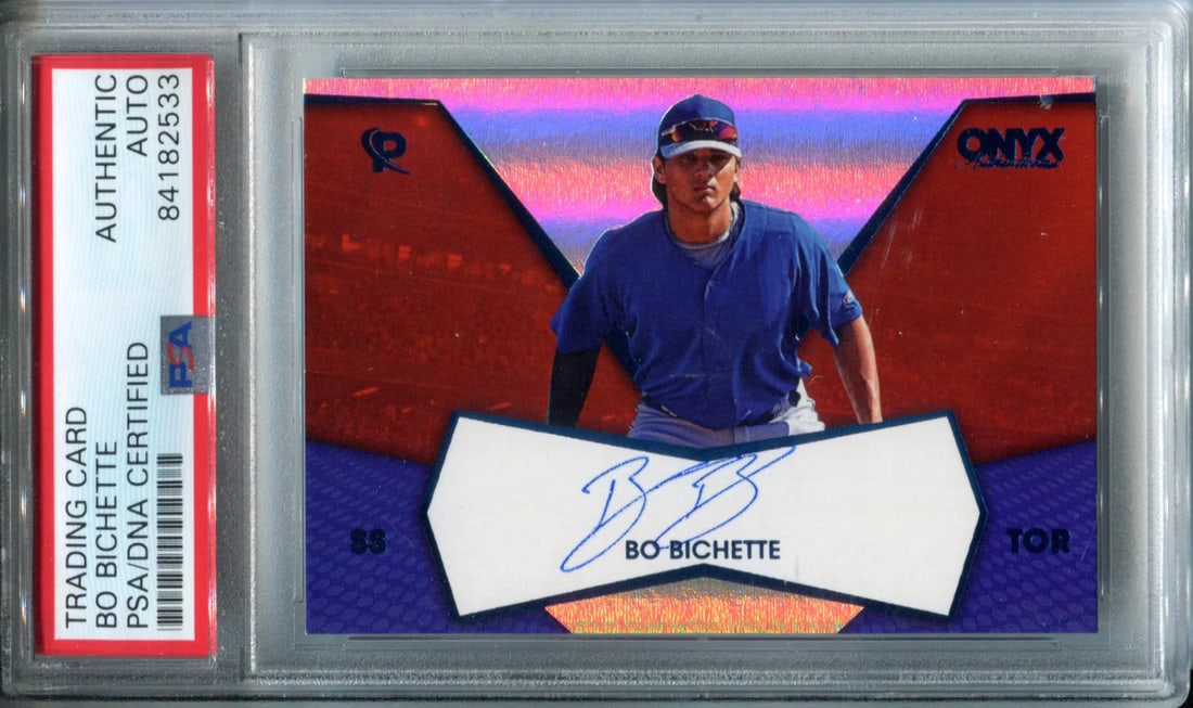 2017 Onyx Card Autographed By Bo Bichette PSA (1 of 1)