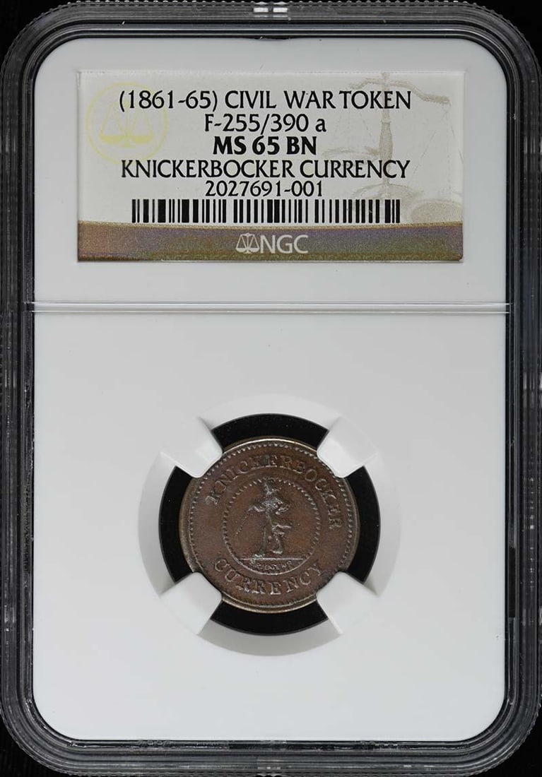 CIVIL WAR F-255/ 390 TOKEN NGC MS65BN (1 of 3)