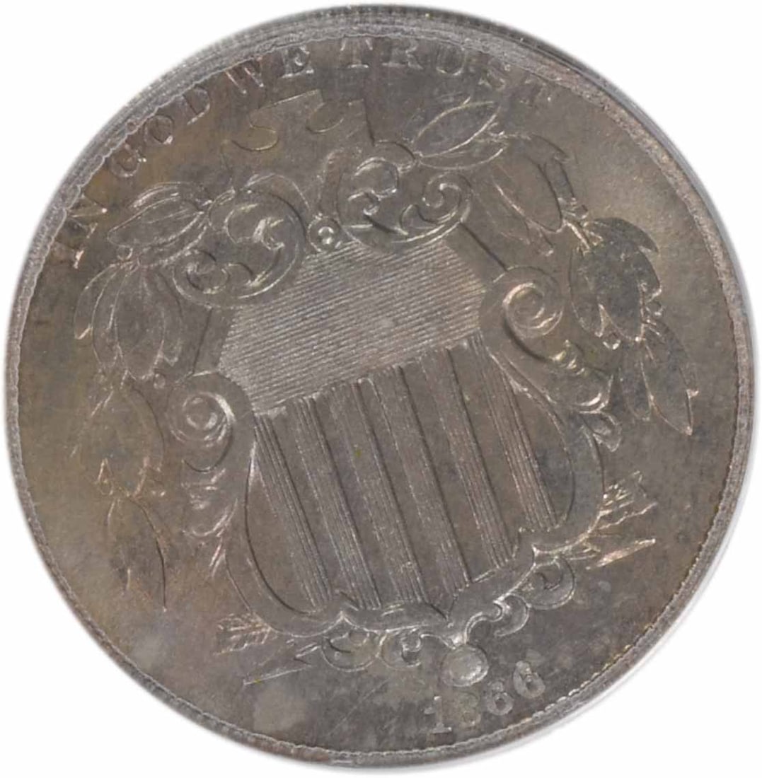 Shield nickel rays MS5 PCGS - 2
