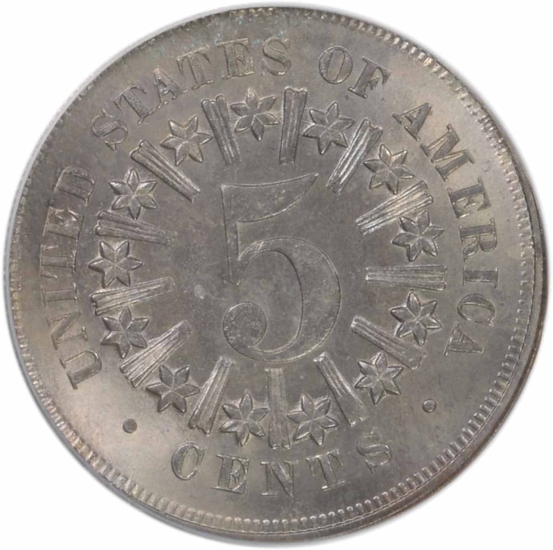 Shield nickel rays MS5 PCGS - 3