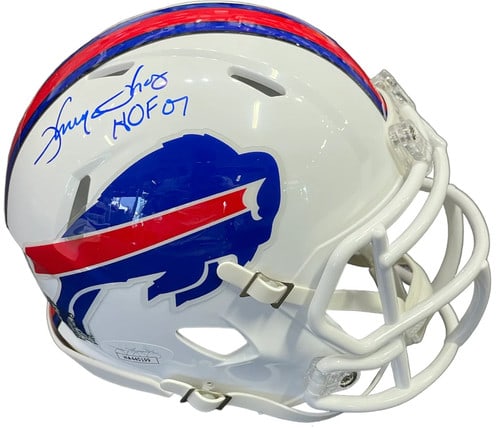 Thurman Thomas "HOF 07" Autographed Buffalo Bills Mini Helmet (JSA): Thurman Thomas "HOF 07" Autographed Buffalo Bills Mini Helmet (JSA) Item Specifics: Brand: James Spence Authentication (JSA) Thurman Thomas "HOF 07" Autographed Buffalo Bills Mini Helmet Inscribed