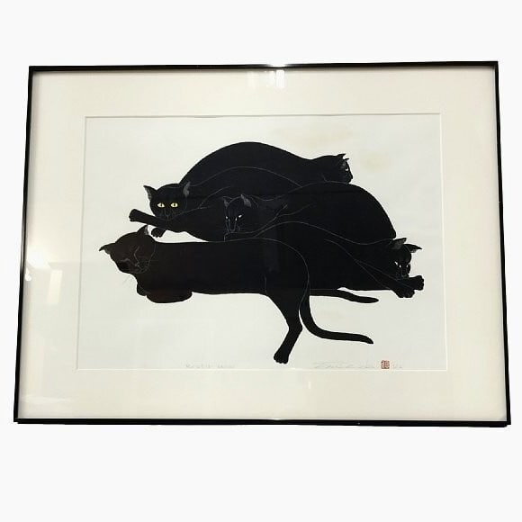 Tadashige Nishida Rest 3 Woodblock 1986 Signed Sealed ED 66/ 100 Framed Japan Art: Tadashige Nishida Rest 3 Woodblock 1986 Signed Sealed ED 66/ 100 Framed Japan Art Item Specifics: Primary Material: WASHI Paper Original/Reproduction: Vintage Original Featured Refinements: Japanese W