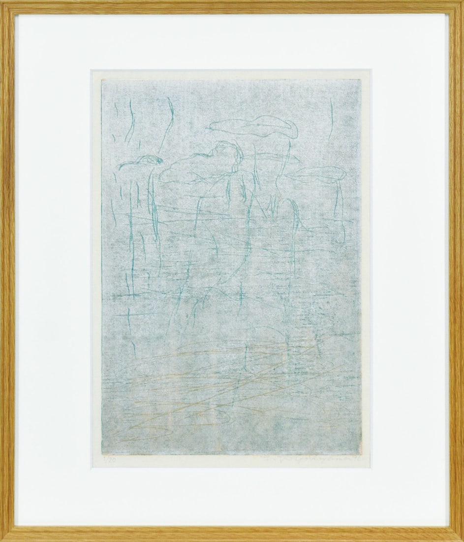 Yokoyama signed series rain sea teiji woodblock print yaeyama 1996: Yokoyama signed series rain sea teiji woodblock print yaeyama 1996 Item Specifics: Artist: Teiji Yokoyama Subject: Seascape / Yaeyama Islands Material: Woodblock Print on Paper Style: Japanese Size: 3