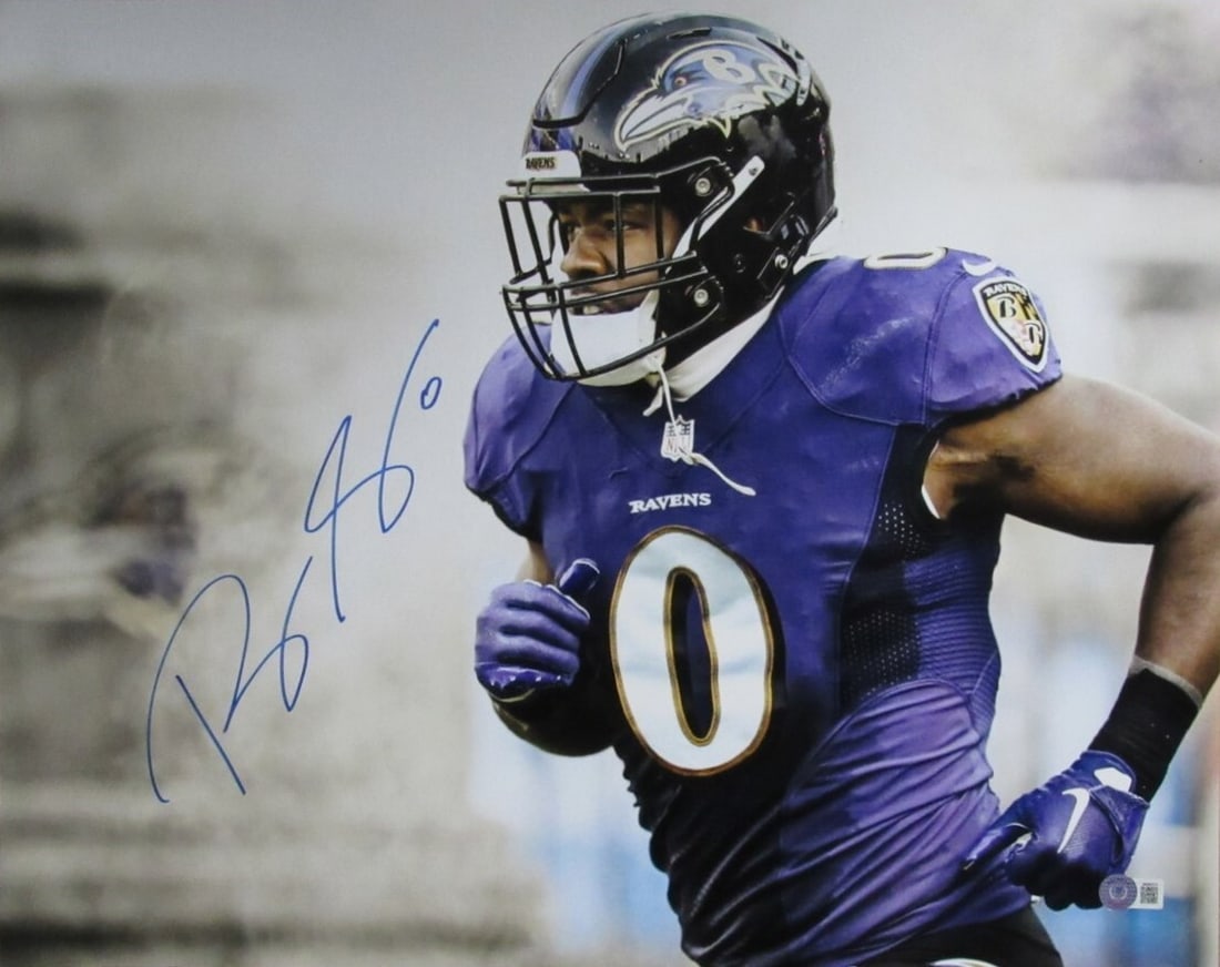 Roquan Smith Autographed 16x20 Photo Baltimore Ravens Beckett 184956 (1 of 3)
