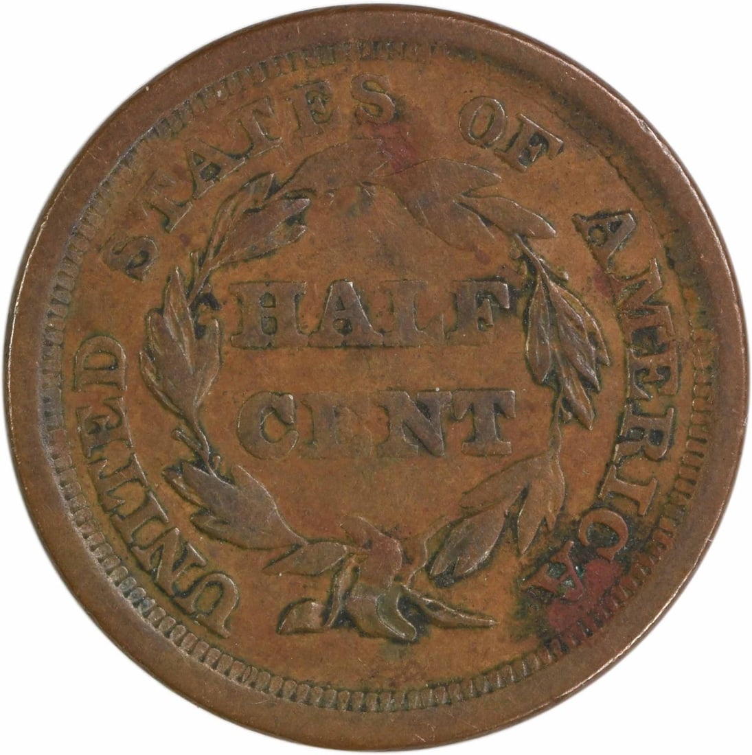 EF Uncertified Half Cent 1851 - 2