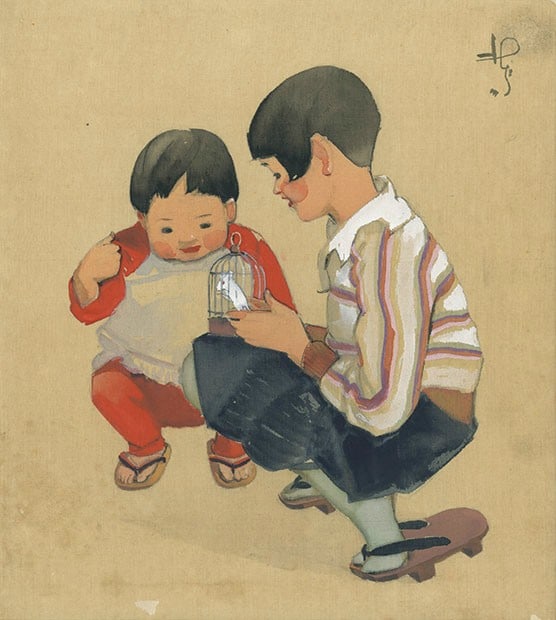 Tada Hokuyu Japanese Woodblock Print Shikishi Child with White Mouse Art: Tada Hokuyu Japanese Woodblock Print Shikishi Child with White Mouse Art Item Specifics: Artist: Tada Hokuyu Subject: Child with White Mouse Material: Woodblock Print on Paper Style: Japanese Year Of 