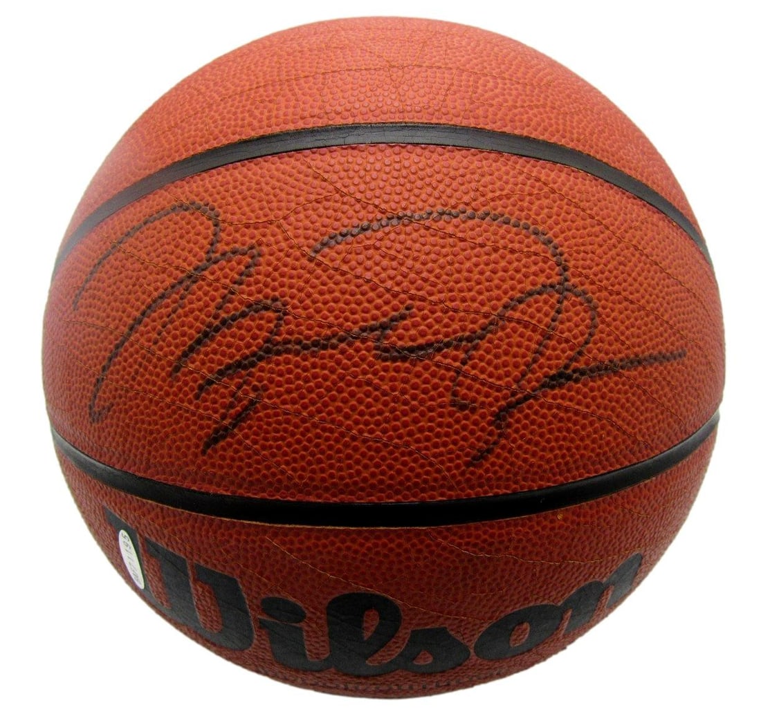 Michael Jordan HOF Bulls Signed/ Auto Full Size Wilson Jet Basketball UDA 210025 (1 of 8)