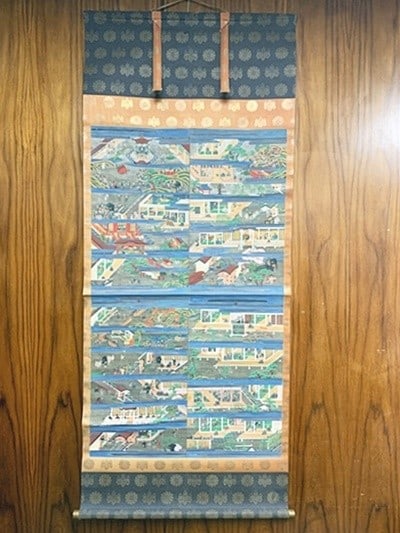 Japanese Buddhist Hanging Scroll Shinran Shonin Goeden Woodblock Print Antique: Japanese Buddhist Hanging Scroll Shinran Shonin Goeden Woodblock Print Antique Item Specifics: Subject: Shinran Shonin Go-eden / Jodo Shinshu Buddhist Iconography Material: Paper Woodblock Print Ink P
