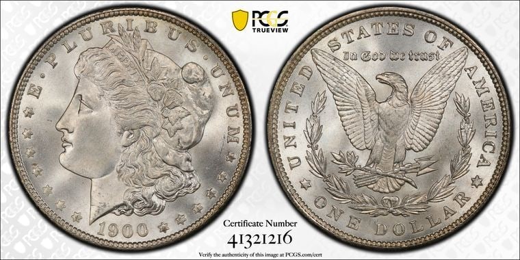 1900 $1 Morgan Dollar PCGS MS67 - 2