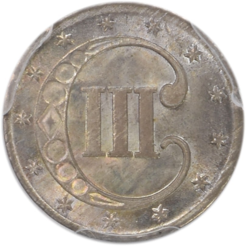 Three Cent Silver MS67 by PCGS - 3