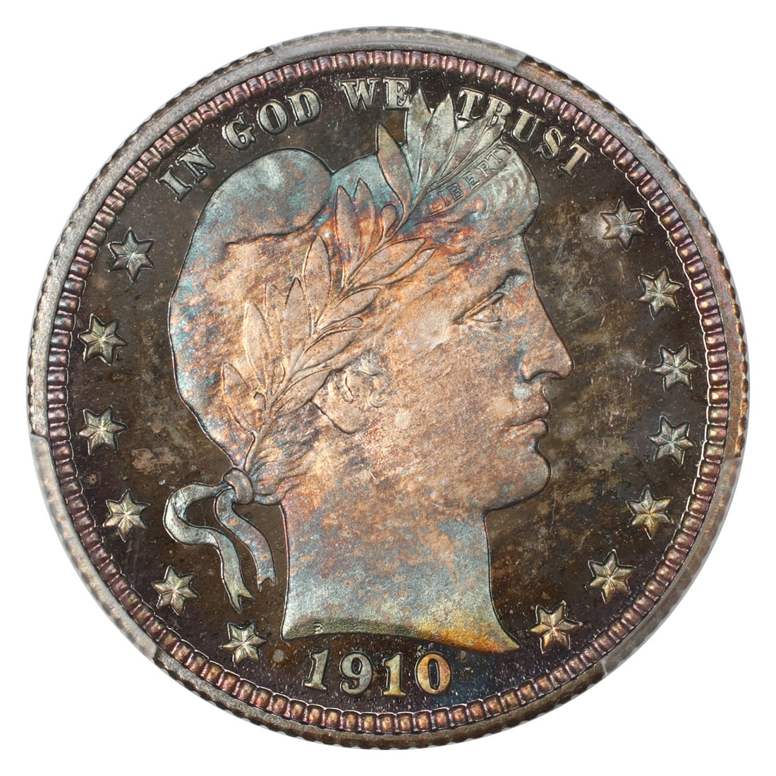 PCGS PR68 25C 1910 - 3