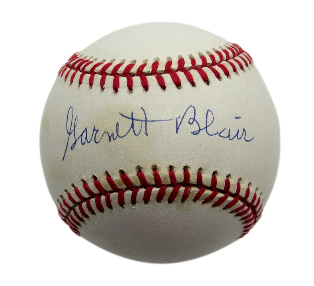 Garnett Blair Signed ONL Baseball Negro League Baltimore Homestead Grays PSA/ DNA: Garnett Blair Signed ONL Baseball Negro League Baltimore Homestead Grays PSA/ DNA Item Specifics: Sport: Baseball Product: Ball Original/Reprint: Original Autograph Authentication: PSA/DNA Team: Homes