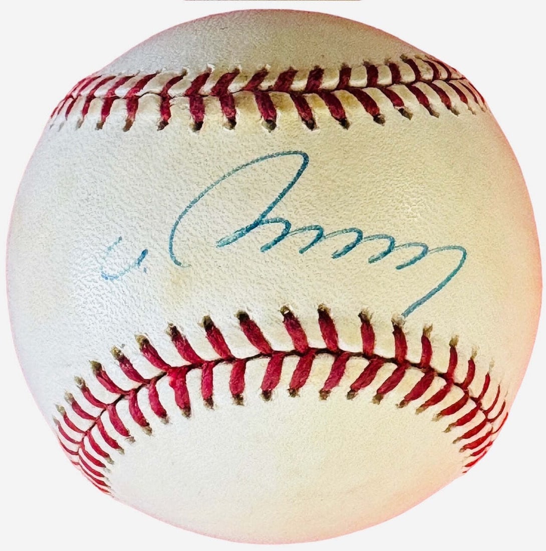 Hideo Nomo Autographed Official National League Baseball (JSA): Hideo Nomo Autographed Official National League Baseball (JSA) Item Specifics: Brand: James Spence Authentication (JSA) Hideo Nomoautographed Official National League Baseball Signed in blue pen acros