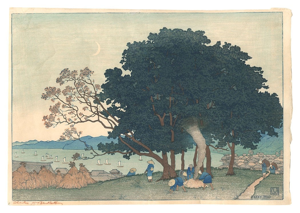 Charles Bartlett Isogo 1916 Woodblock Print Watanabe Signed Shin Hanga Art (1 of 1)