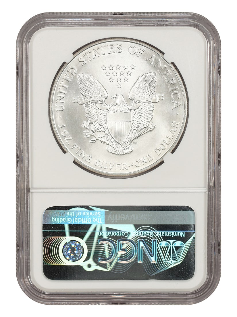 1999 $1 Silver Eagle NGC MS70 - Silver Eagles - 2