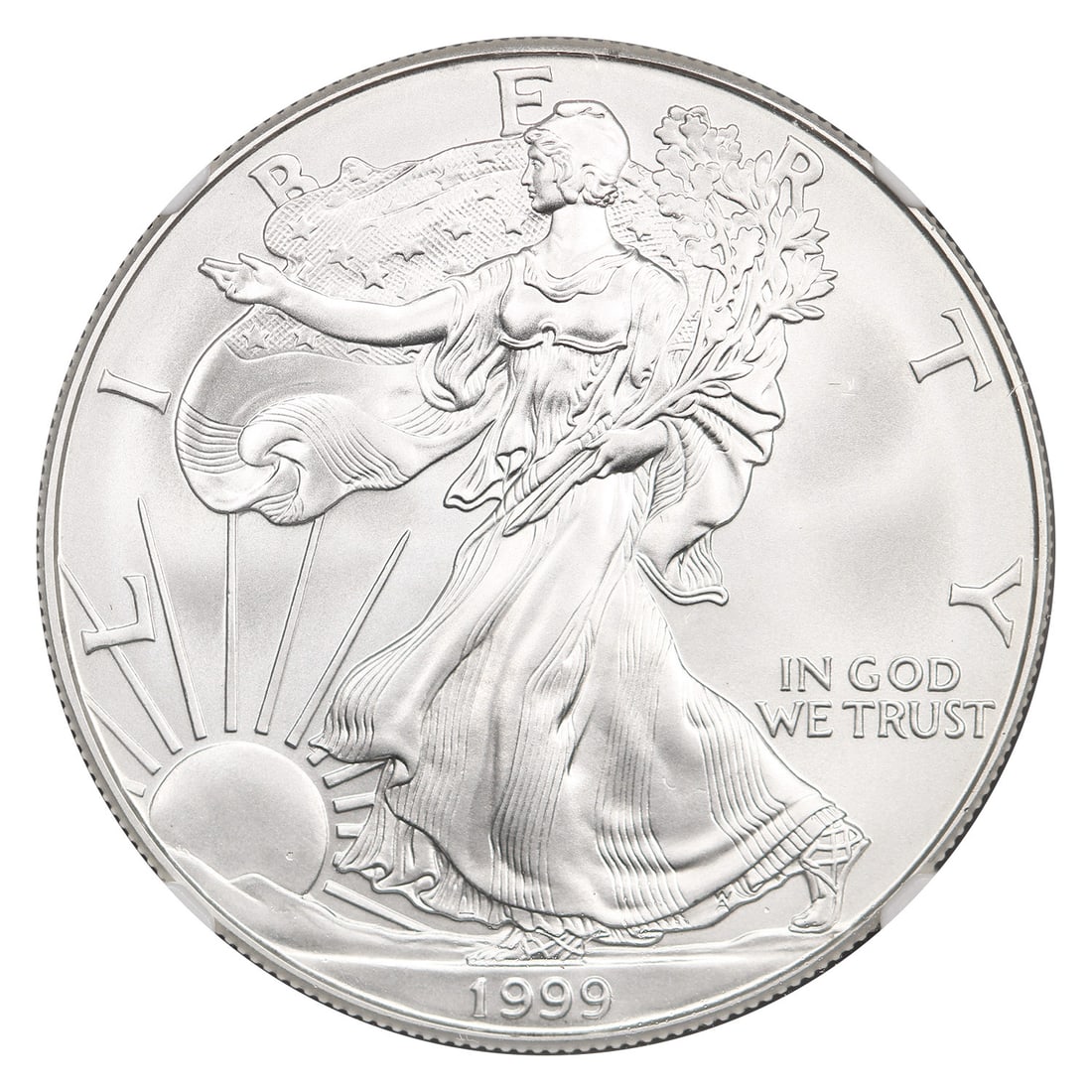 1999 $1 Silver Eagle NGC MS70 - Silver Eagles - 3