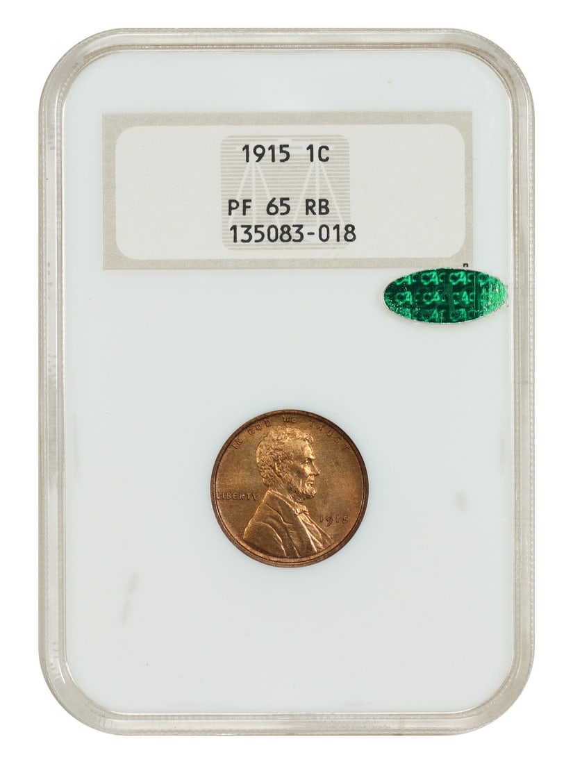 1915 1C NGC/ CAC PR65RB (OH) - Lincoln Cent (Wheat Reverse) - Popular MPL: 1915 1C NGC/ CAC PR65RB (OH) - Lincoln Cent (Wheat Reverse) - Popular MPL 1915 Lincoln Cent (Wheat Reverse) - PR65RB, NGC Certified. This 1C coin from 1915 features the iconic wheat reverse design and