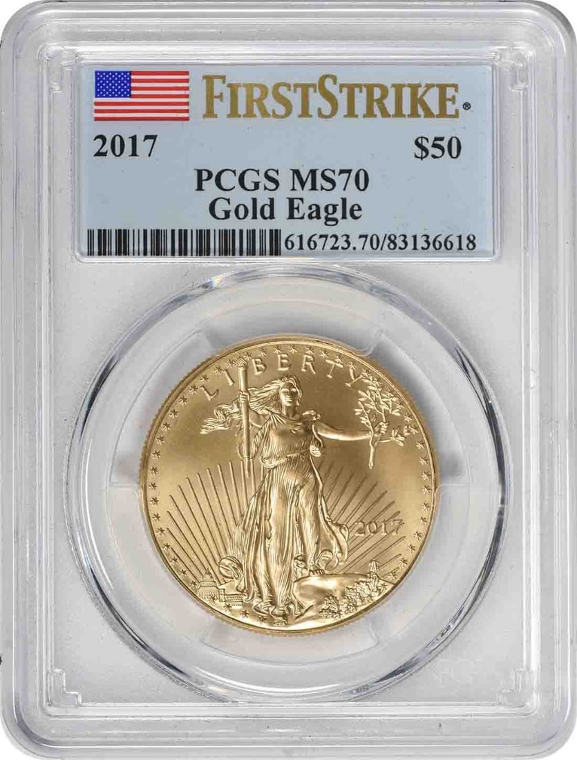 2017 $50 American Gold Eagle MS70 First Strike PCGS (1 of 1)