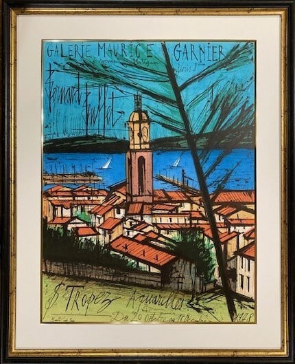Bernard Buffet Saint-Tropez L'Eglise et la Baie Original Lithograph 1979 MOURLOT: Bernard Buffet Saint-Tropez L'Eglise et la Baie Original Lithograph 1979 MOURLOT Item Specifics: Artist: Bernard Buffet Unit Of Sale: Single Piece Type: Print Year Of Production: 1979 Signed: Yes Mate