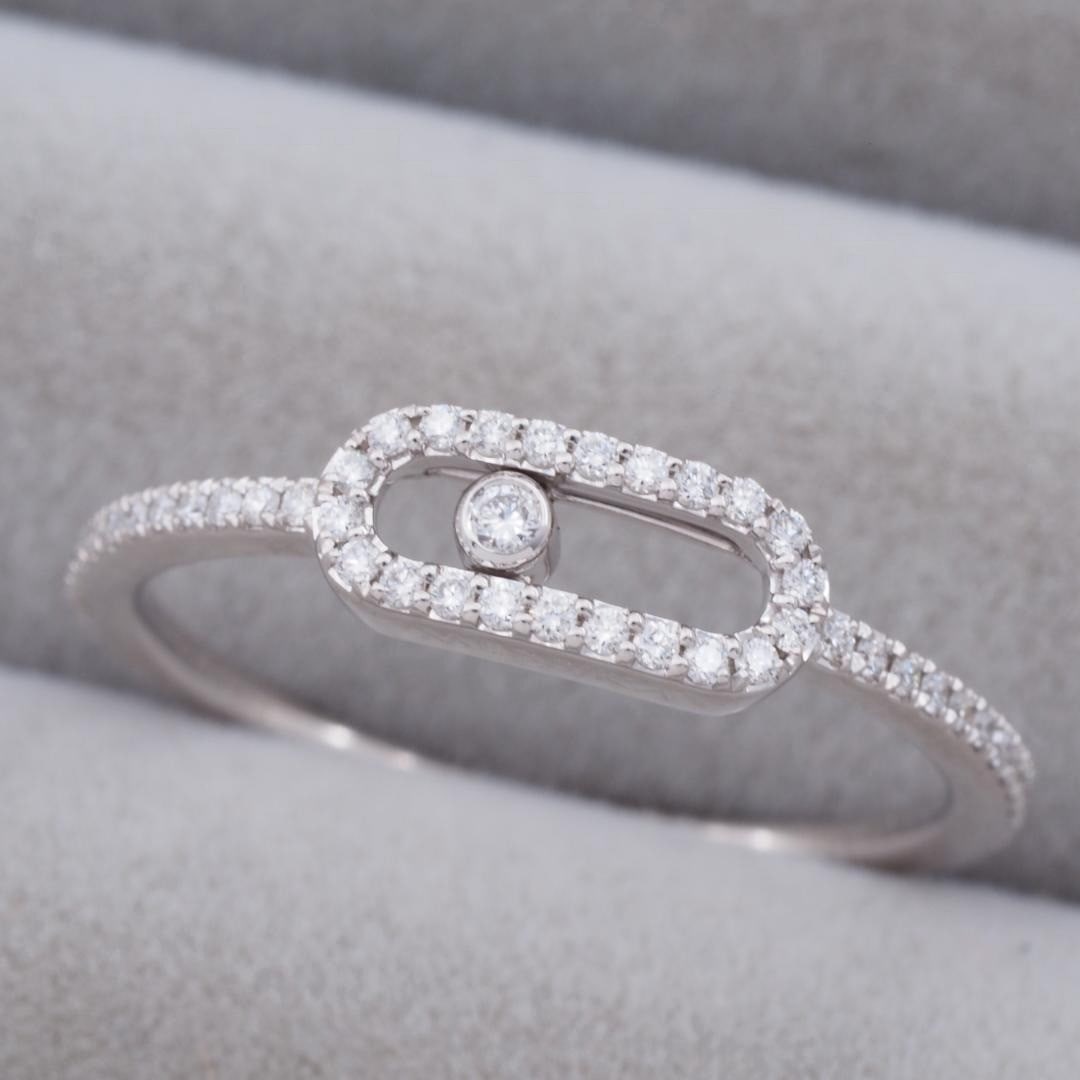 Messika Move Uno Pave Diamond 18k White Gold Band Ring US 6.5 EU 52.5: Messika Move Uno Pave Diamond 18k White Gold Band Ring US 6.5 EU 52.5 Item Specifics: Antique: No Main Stone Creation: Natural Occasion: Anniversary Birthday Christening Christmas Engagement Graduatio