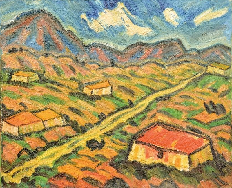 Oil painting road framed original art fauvism Japanese katsuzo satomi: Oil painting road framed original art fauvism Japanese katsuzo satomi Item Specifics: Artist: Katsuzo Satomi Subject: Road Landscape Material: Oil on Canvas Style: Japanese Year Of Production: 2010 Pr