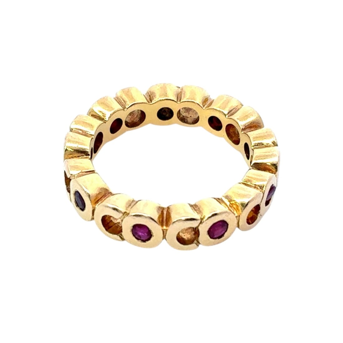 CHANEL Coco Mark Ruby Ring US4.5-5 Yellow Gold 18K - 5