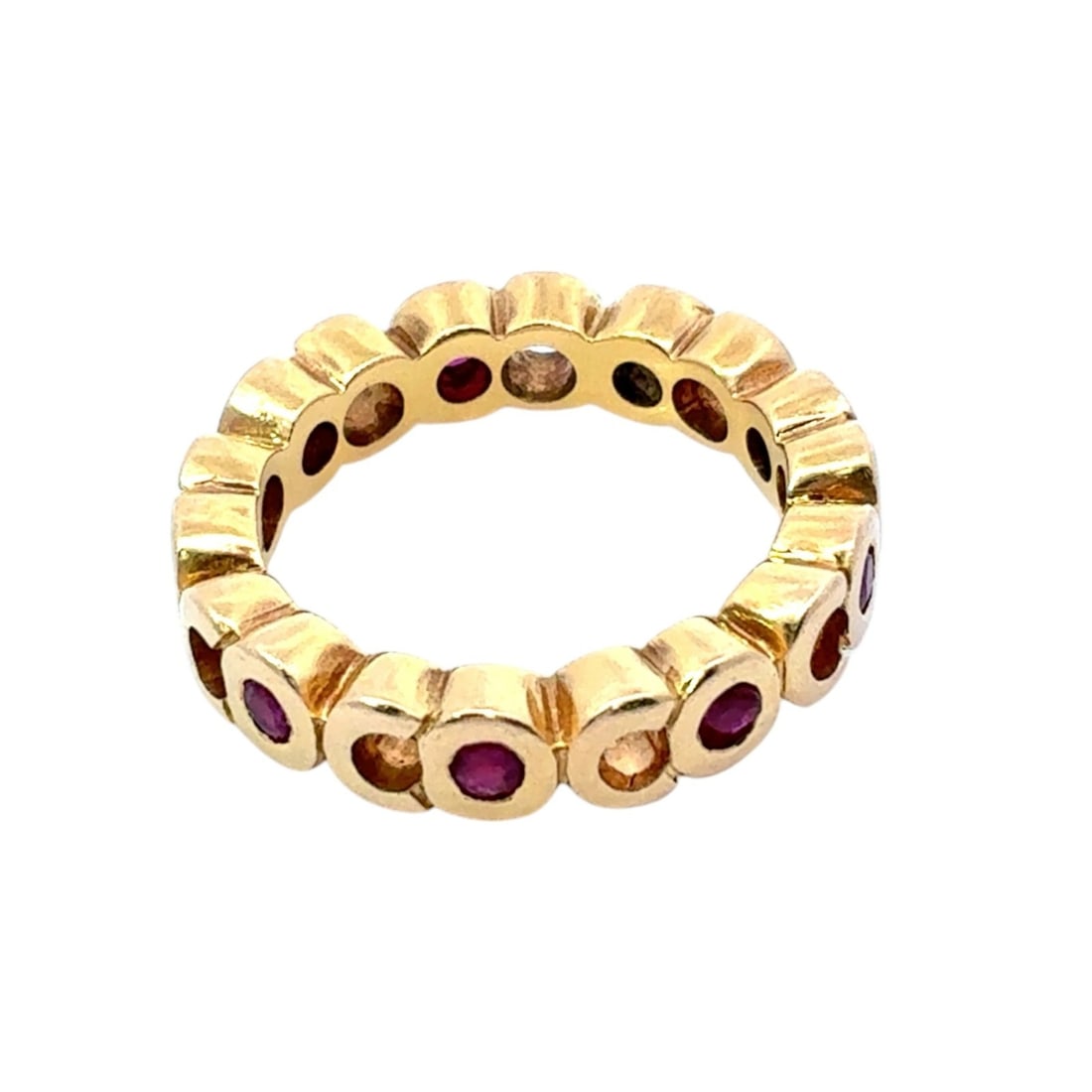 CHANEL Coco Mark Ruby Ring US4.5-5 Yellow Gold 18K - 8
