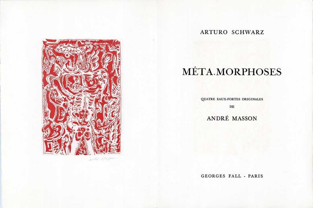 Andre Masson copper print ed etching signed morphoses 1975 p 150.: Andre Masson copper print ed etching signed morphoses 1975 p 150. Item Specifics: Artist: Andre Masson Subject: Surrealism Material: Paper Style: Japanese Size: 21.5 x 14.8 cm Year Of Production:
