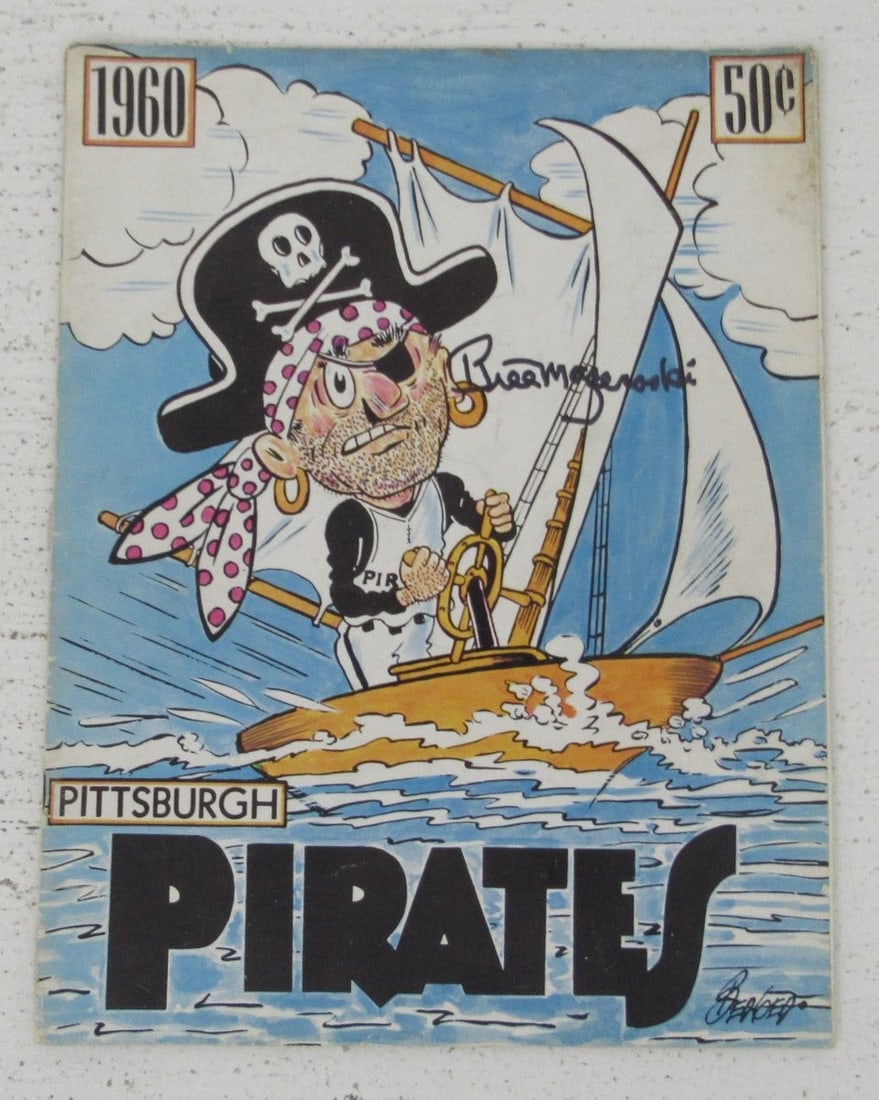 Bill Mazeroski HOF Signed/ Auto 1969 Pittsburgh Pirates Yearbook JSA 198643: Bill Mazeroski HOF Signed/ Auto 1969 Pittsburgh Pirates Yearbook JSA 198643 Signed by Bill Mazeroski, the legendary Pittsburgh Pirates second baseman, in his 1969 yearbook. This unique piece features