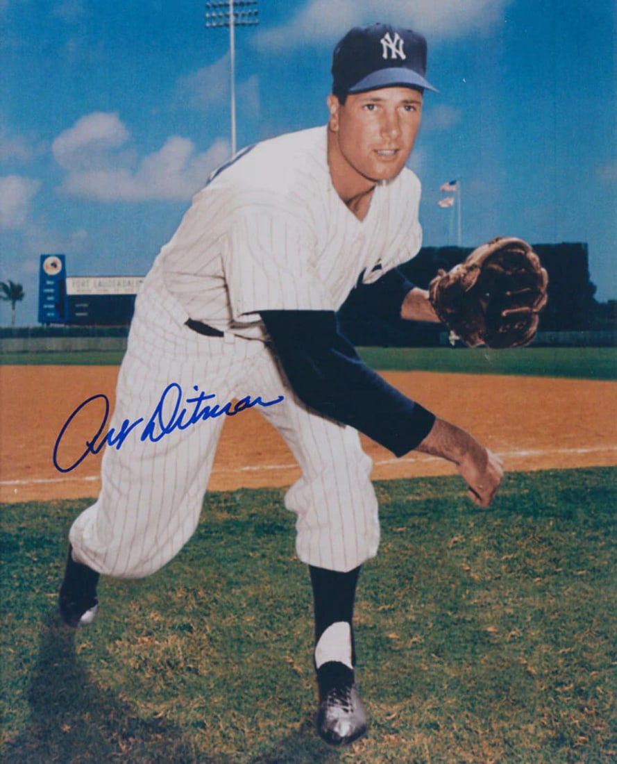 Art Ditmar Autographed 8x10 Photo: Art Ditmar Autographed 8x10 Photo Art Ditmar's signed 8x10 photo bears his signature in blue sharpie, a notable feature of the item. In good condition with a Certificate of Authenticity (COA), this